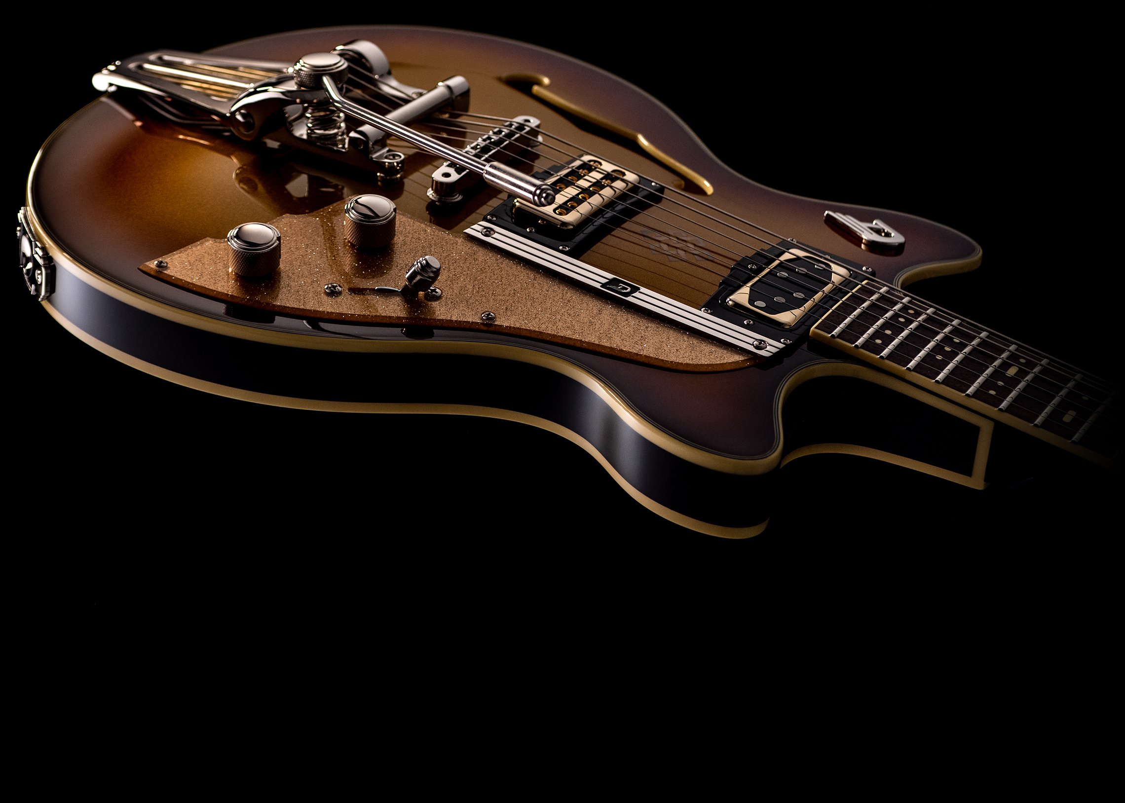 Angled Body view of the Duesenberg Joe Walsh Alliance Series Guitar