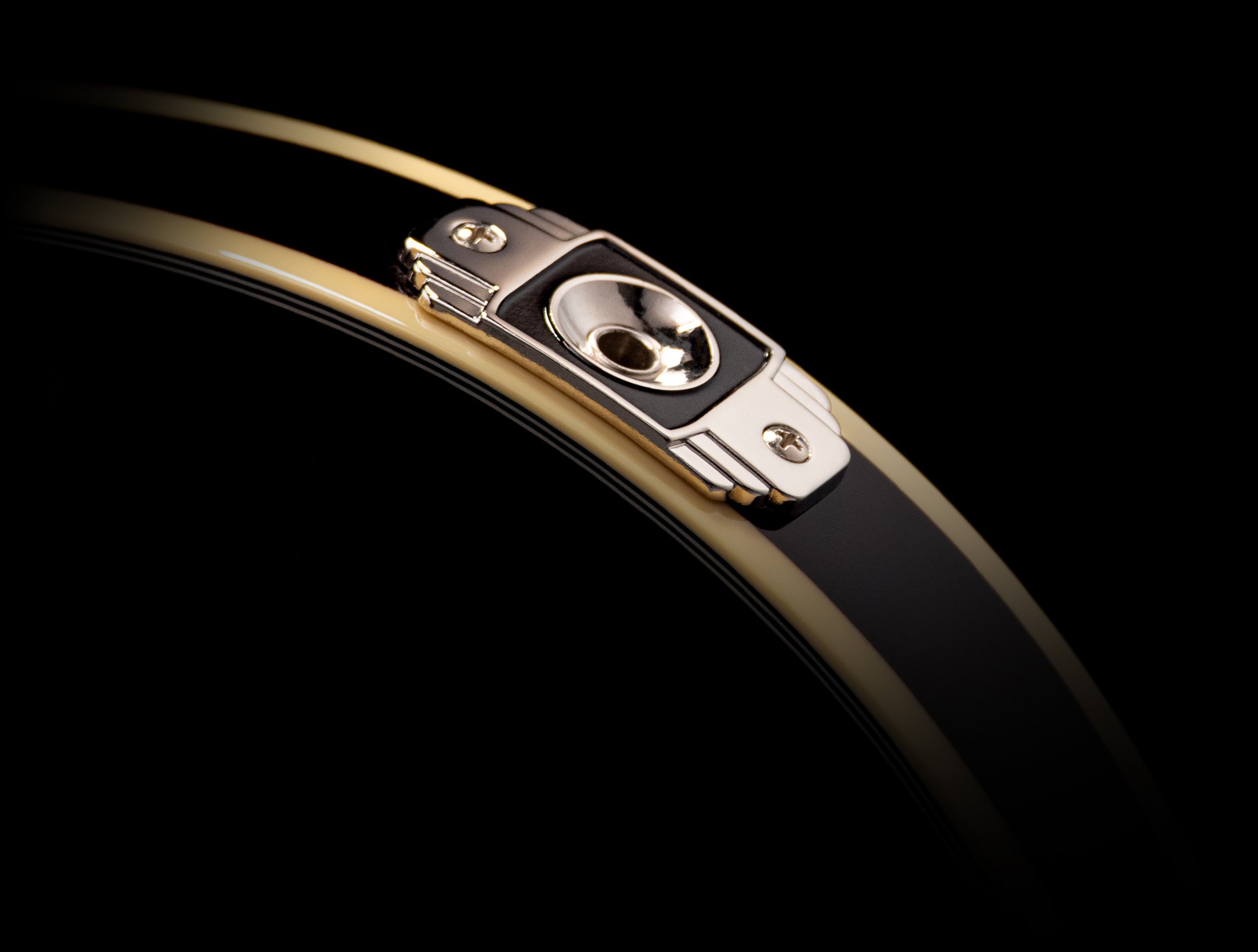 Detail Shot of the Jackplate on the Duesenberg Joe Walsh Alliance Series Guitar