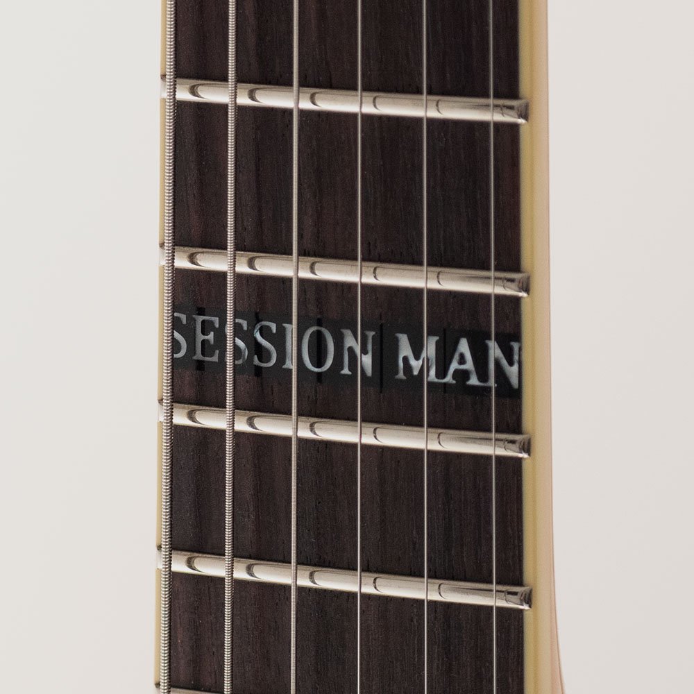 "Session Man" Neck Inlay at 12th fret Duesenberg Alliance Series Tom Bukovac Fretboard Inlay