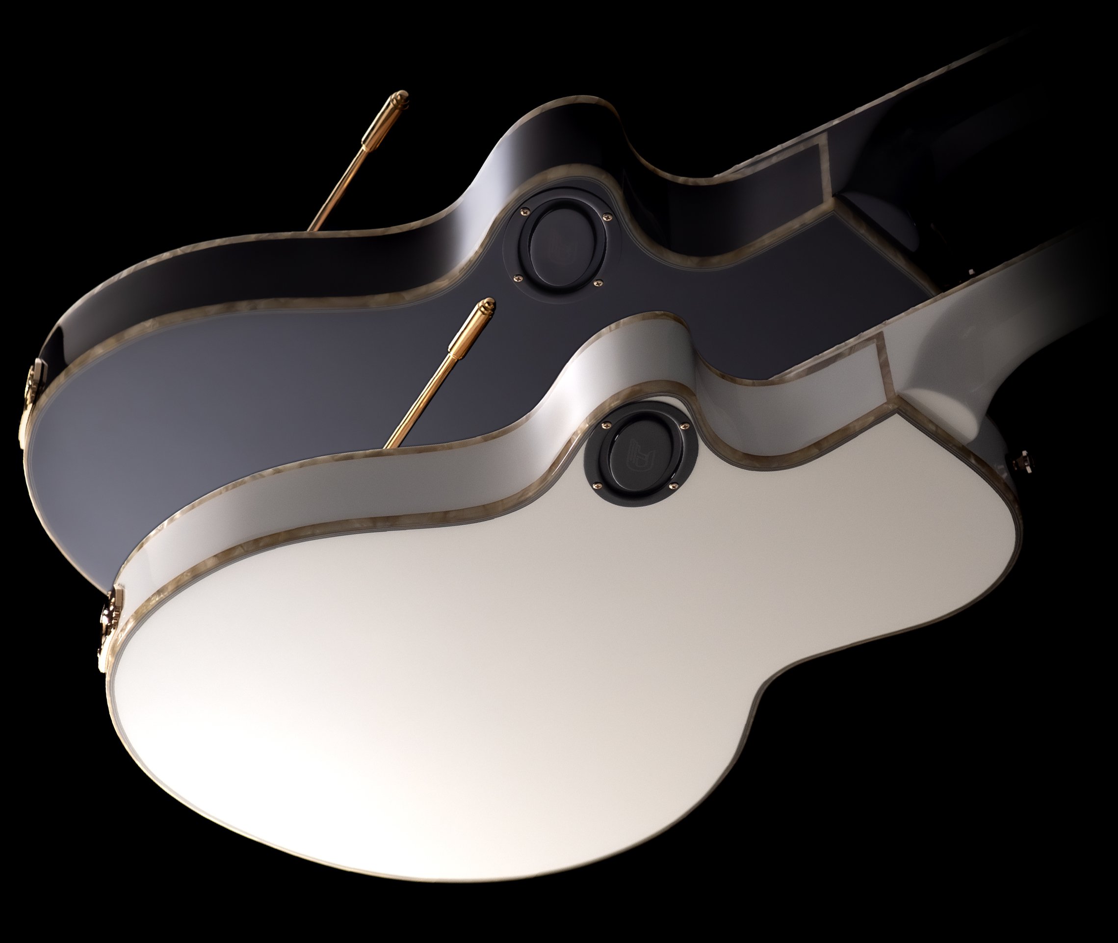 Starplayer TV Phonic in Black and Venetian White from the back